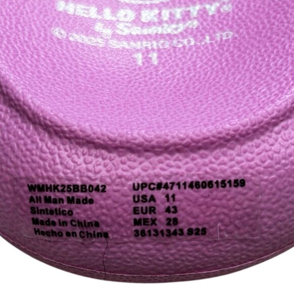 Sanrio Hello Kitty Pink Slides Sandals 11 Women Polka Dots Girly Fem - Picture 6 of 6